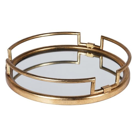 Gold Frame Mirror Tray