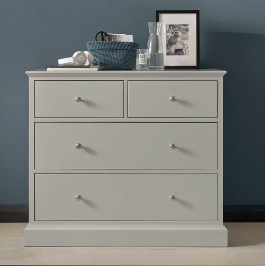 Trinity Soft Grey 2+2 Bedroom Chest