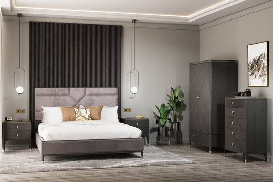 Diletta Ebony Kingsize Bedframe