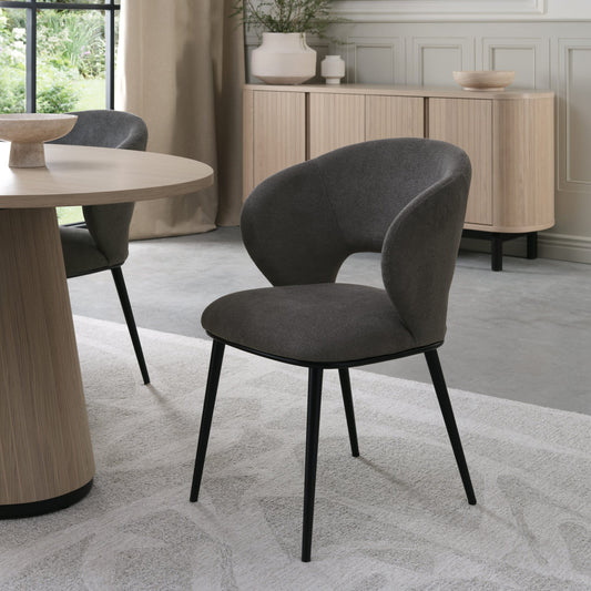 Genoa Grey Fabric Dining Chair