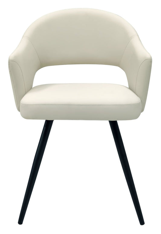 Modena Ivory Faux Leather Dining Chair