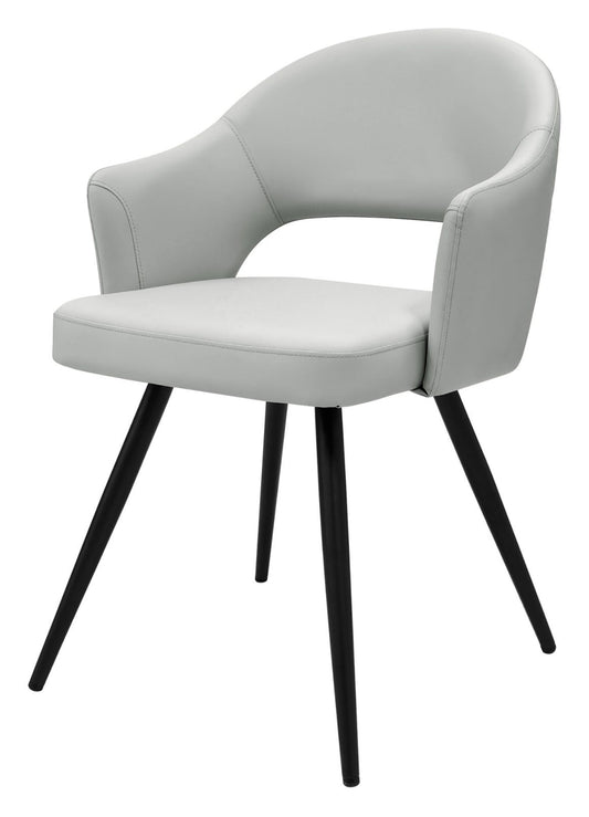 Modena Light Grey Faux Leather Dining Chair