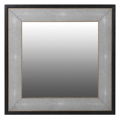 Kyoto Oak and Shagreen Square Mirror