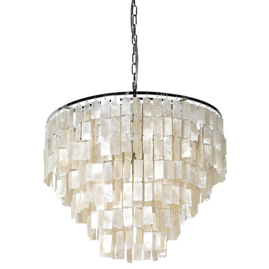 Hand Made Layered Shell Chandelier