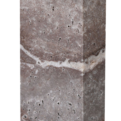 Pillar Marble Floor Lamp with Shade