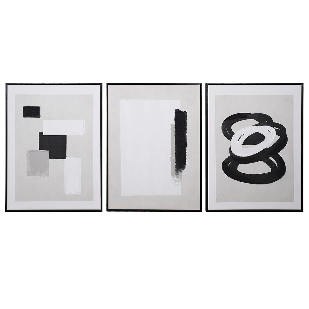 Set of 3 Minimalist Abstract Wall Art