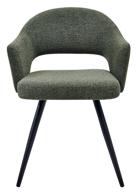 Modena Green Boucle Dining Chair