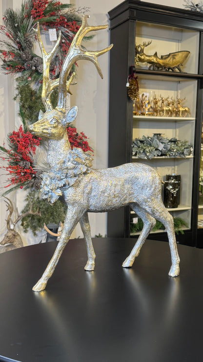 Gold Standing Reindeer