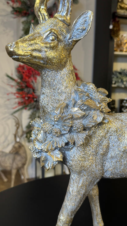 Gold Standing Reindeer