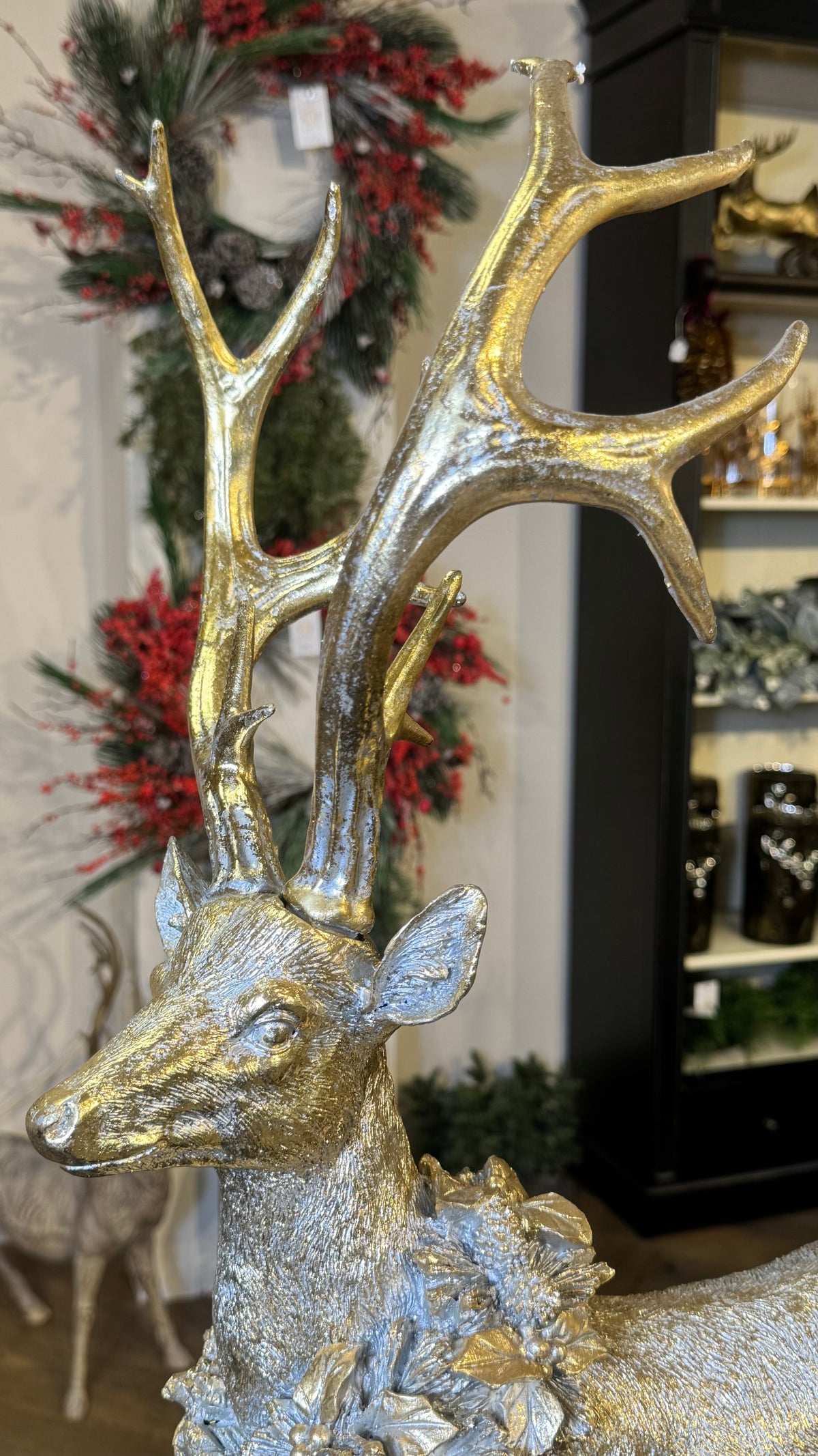 Gold Standing Reindeer