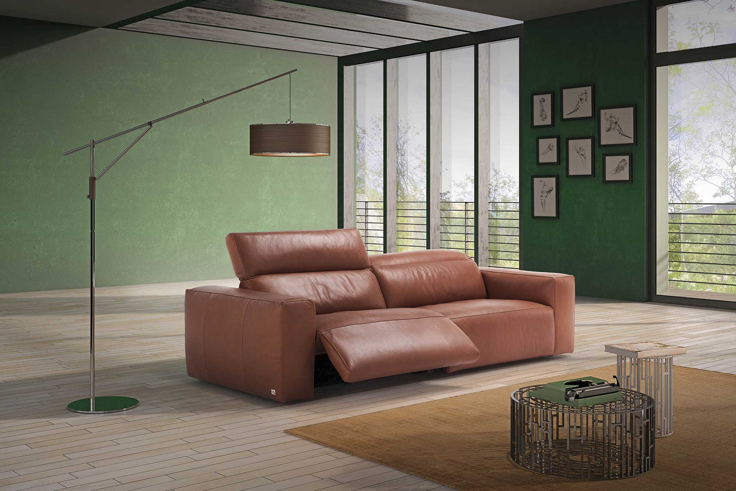 Belverly 216cm Static Sofa