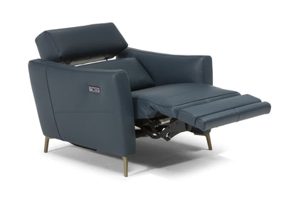 Greg Leather Power Sofa