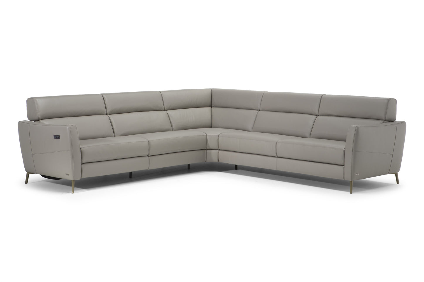 Greg Leather Power Sofa