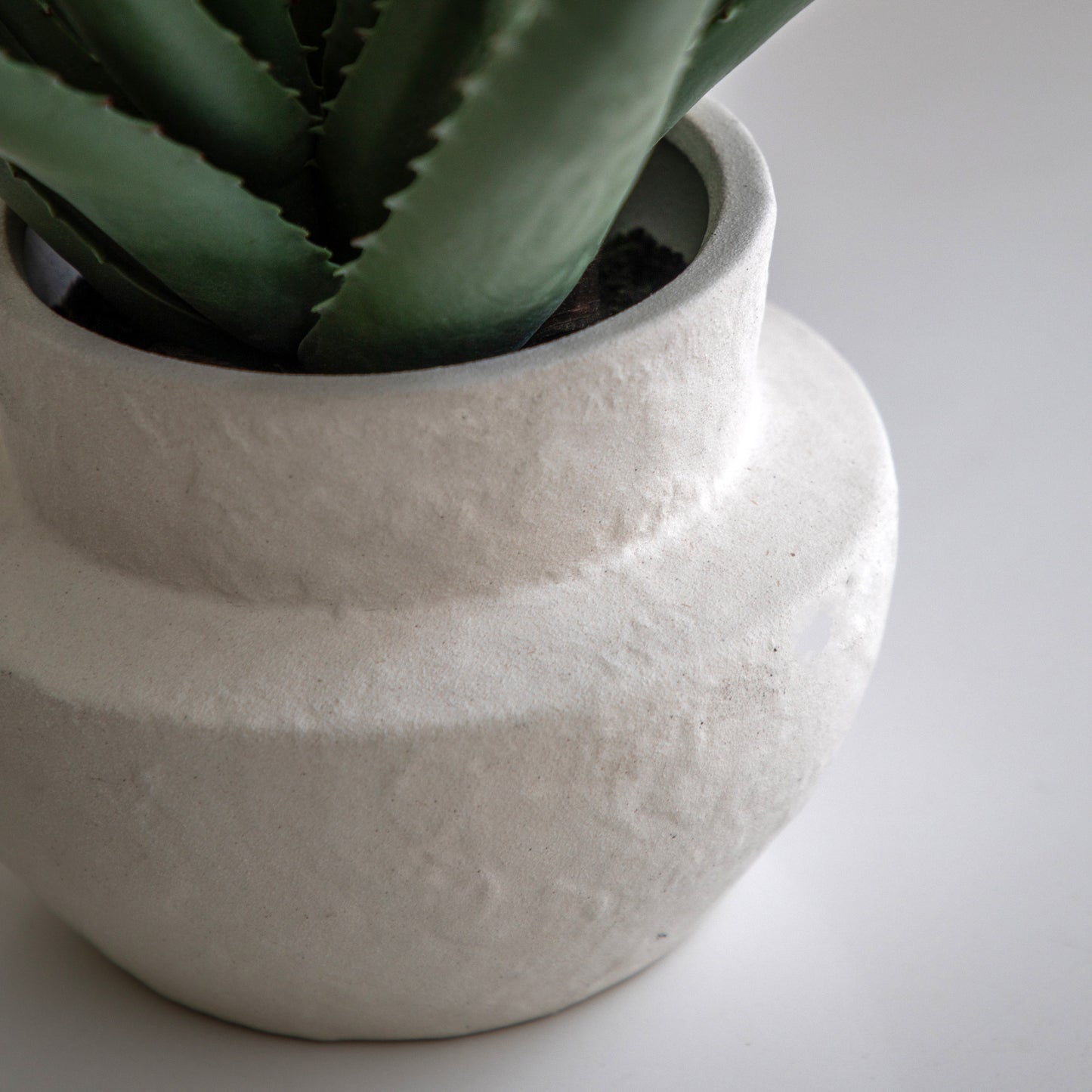 Faux aloe vera pot