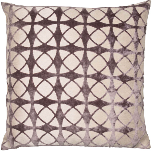 Cut Velvet Spiral Grey Cushion