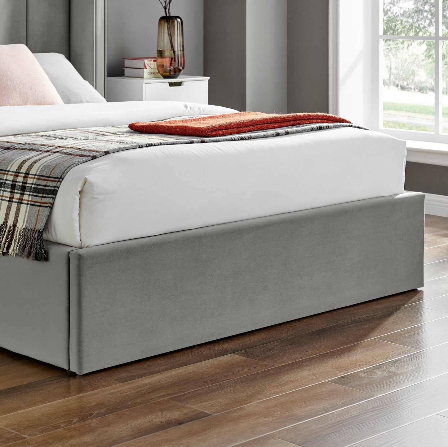 BOLOGNA DOUBLE SILVER BEDFRAMES
