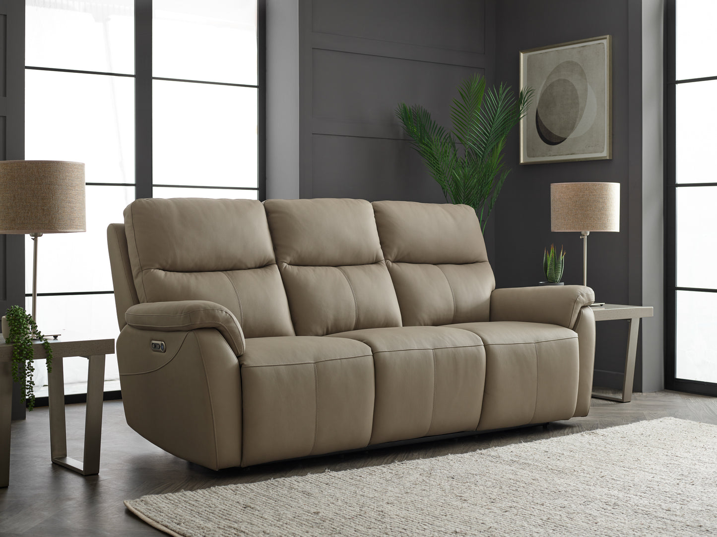 Paris 3Seater Power Sofa