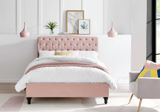 PALERMO PINK SUPERKING BEDFRAME
