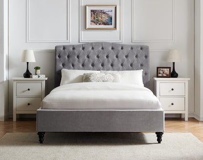 PALERMO KINGSIZE GREY BEDFRAME