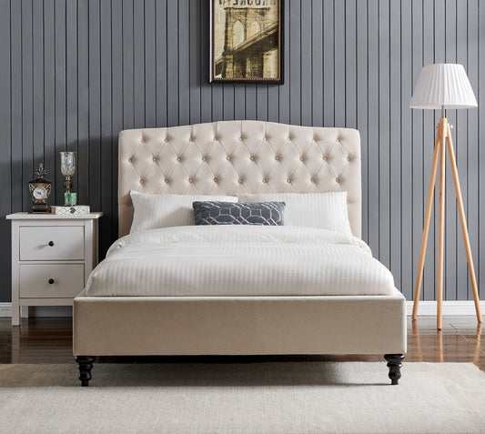 palermo natural superking bedframe