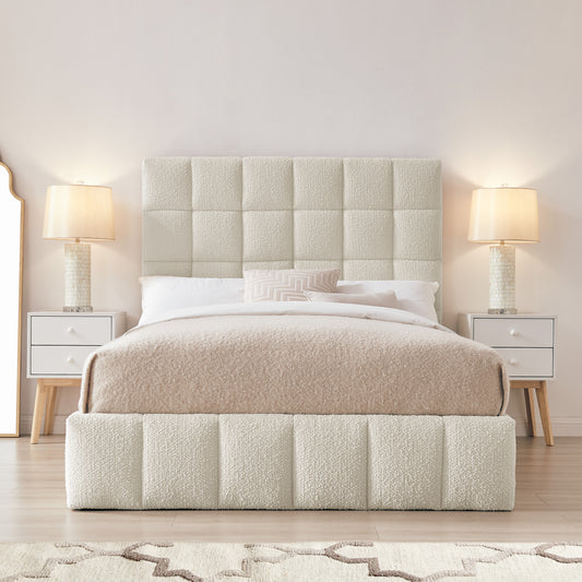 Trento ivory double bedframe