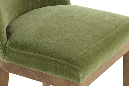 Nouvelle Green Fabric Dining Chair