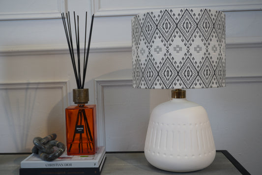 Tulum Table Lamp with Hand Woven Linen Shade