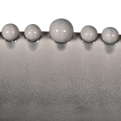 Cream Oval Bobble Edged Bowl