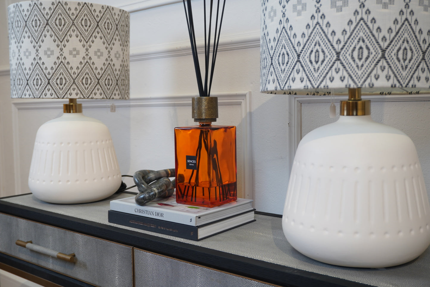 Tulum Table Lamp with Hand Woven Linen Shade