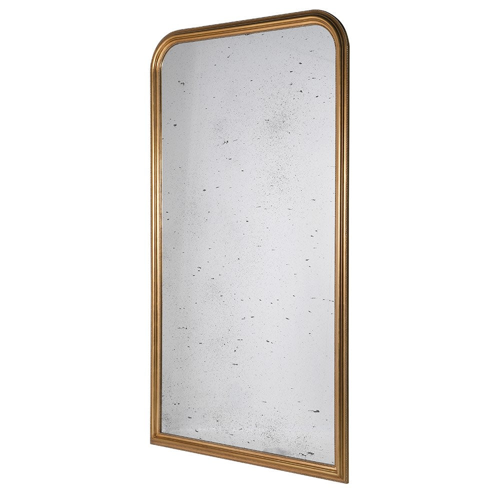 Gold Frame Distressed Wall Mirror