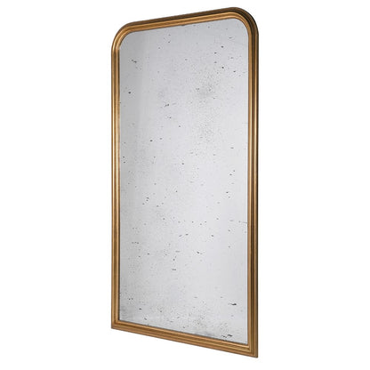 Gold Frame Distressed Wall Mirror