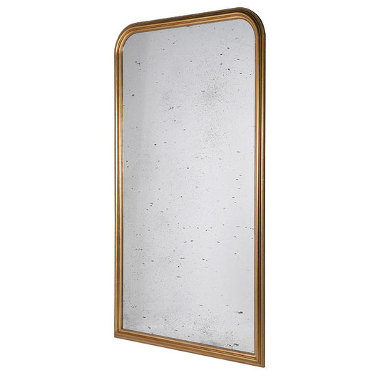 Gold Frame Distressed Wall Mirror