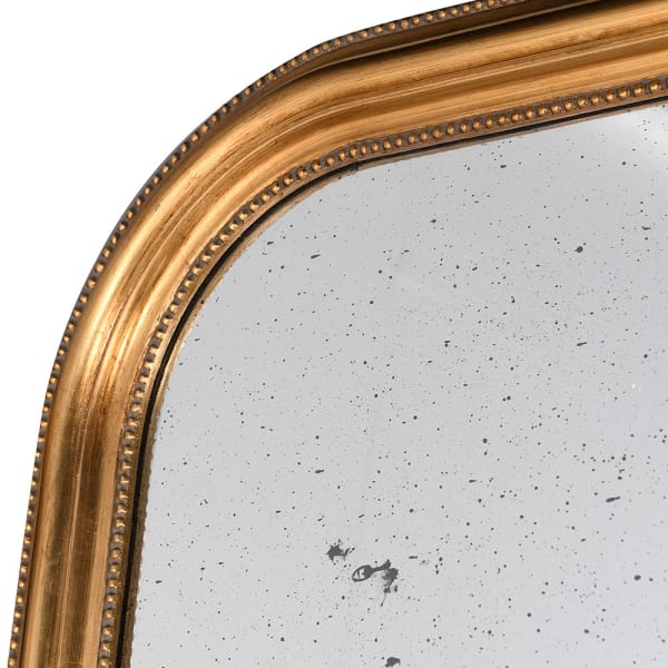 Gold Frame Distressed Wall Mirror