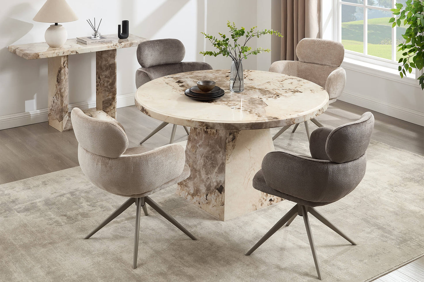 Calgary 1.3m Round Dining Table