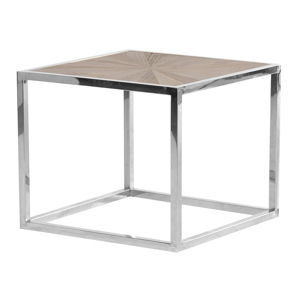 Parquet Top Square End Table