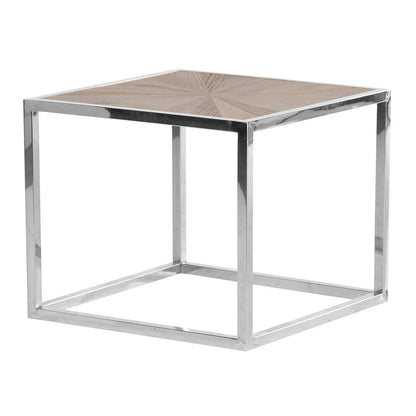 Parquet Top Square End Table