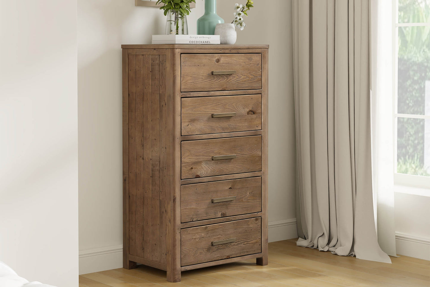 Gisburn 5Drawer Tall Chest