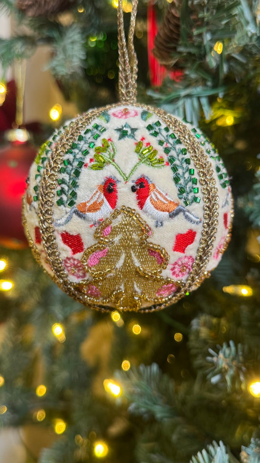 Beaded Round Baubles