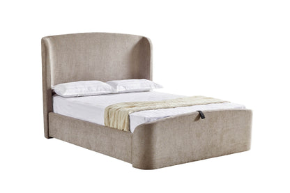 Palma Beige Kingsize Ottoman Bed