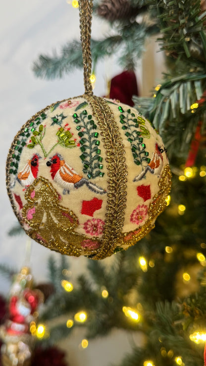 Beaded Round Baubles