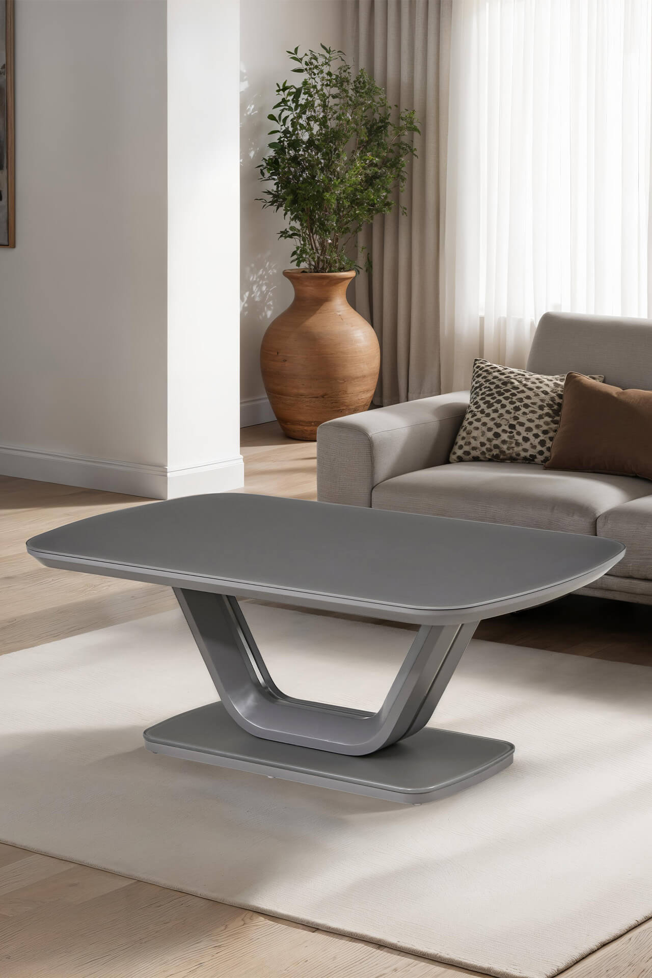 Barolo Graphite Console Table