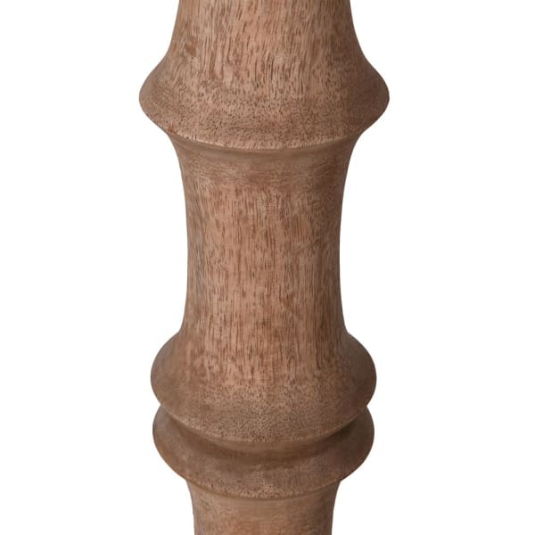 Bamboo Effect Floor Lamp with Shade