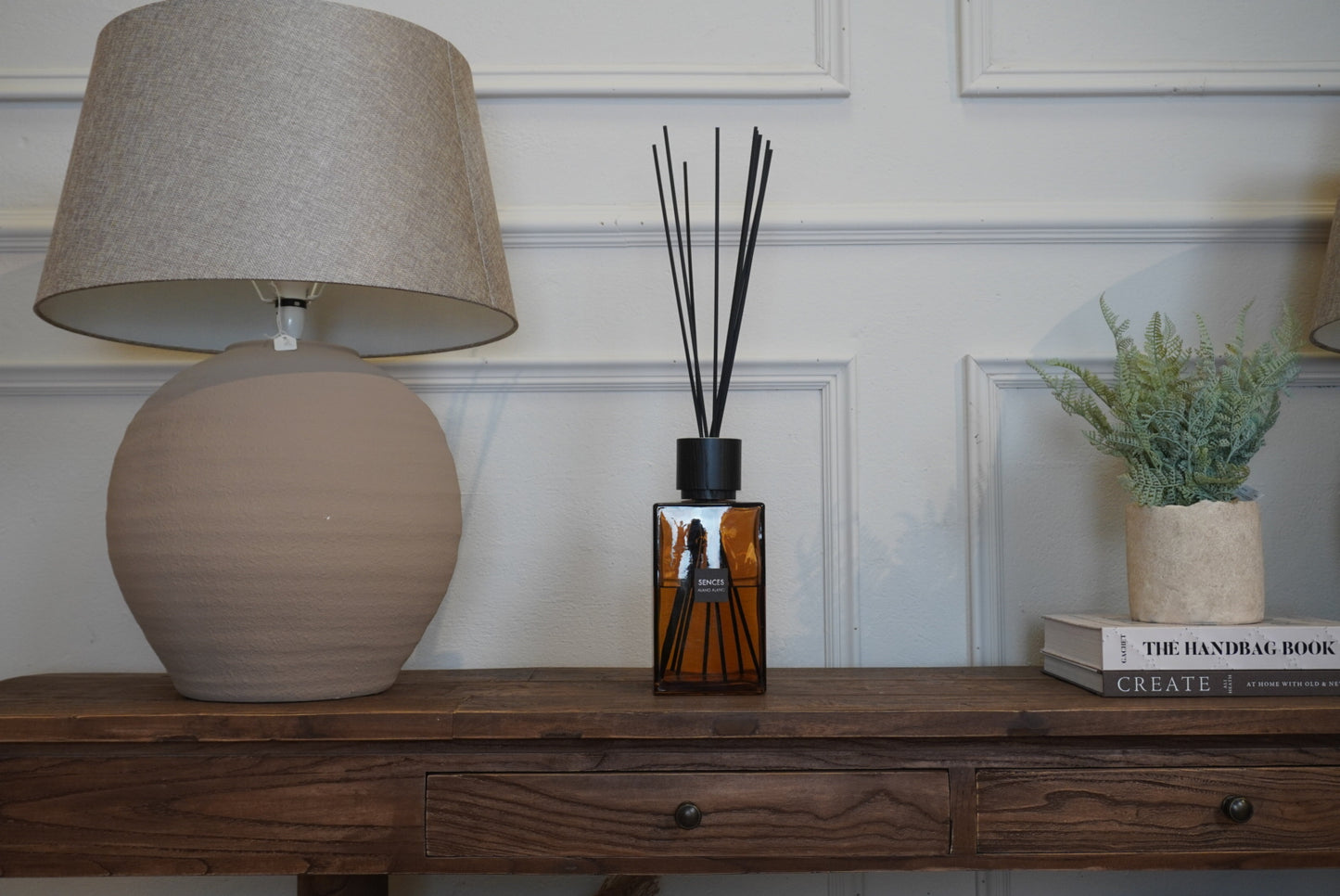 Almond Table Lamp With Shade
