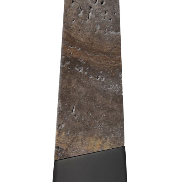Tapered Marble Table Lamp with Shade