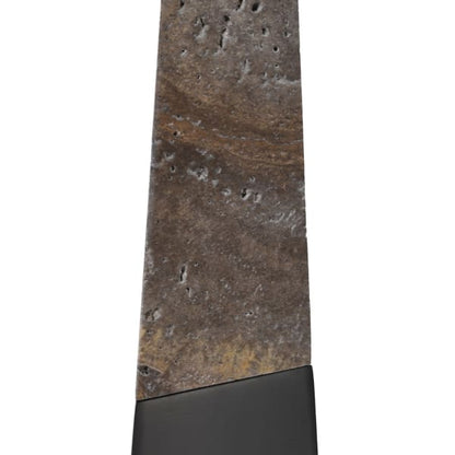 Tapered Marble Table Lamp with Shade