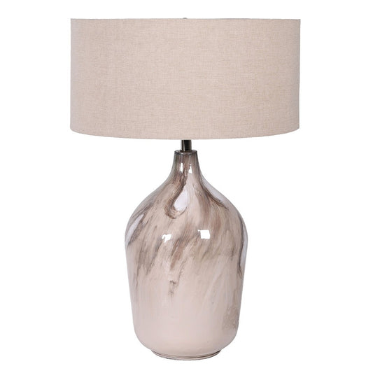 Mystique Table Lamp with Linen Shade