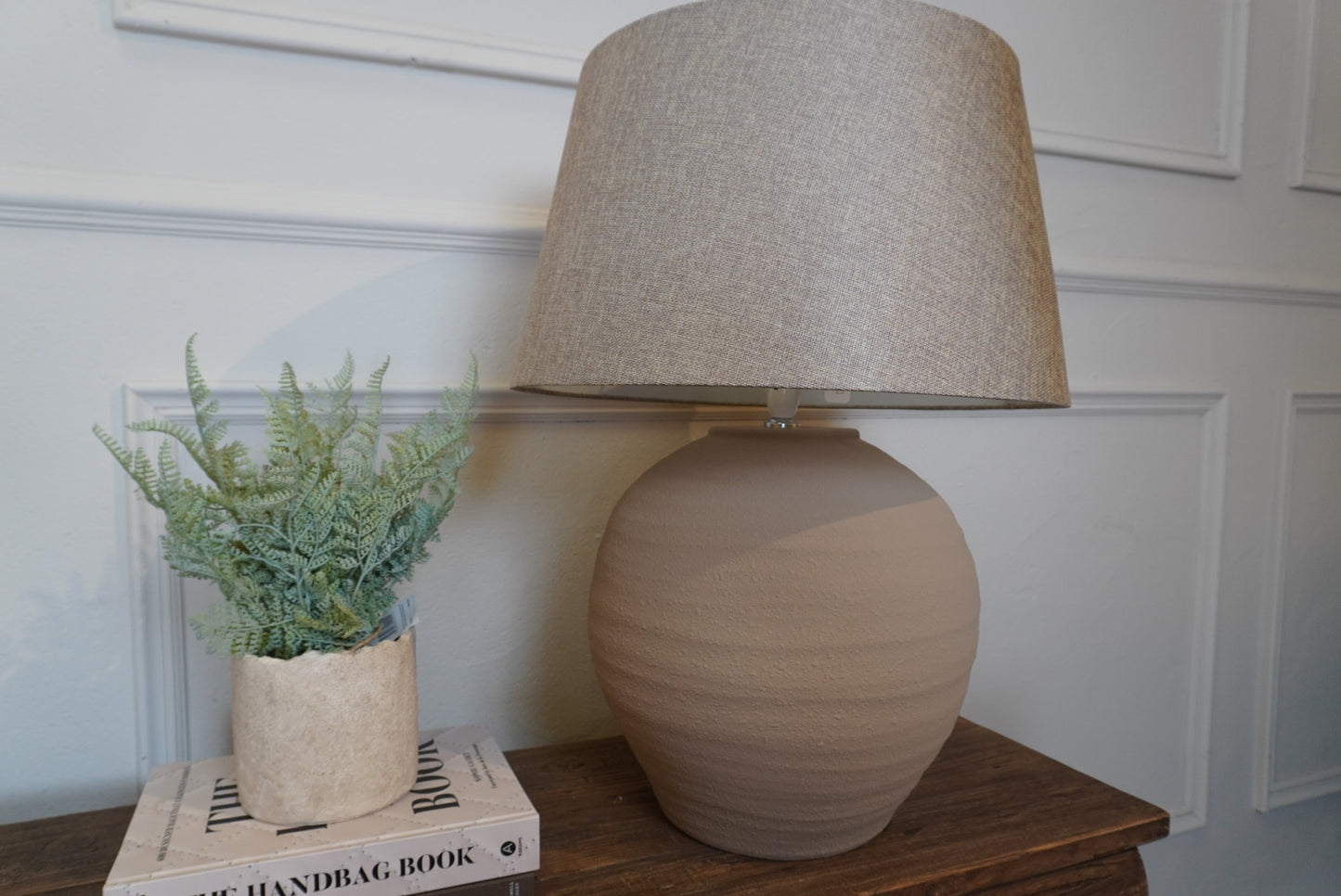 Almond Table Lamp With Shade