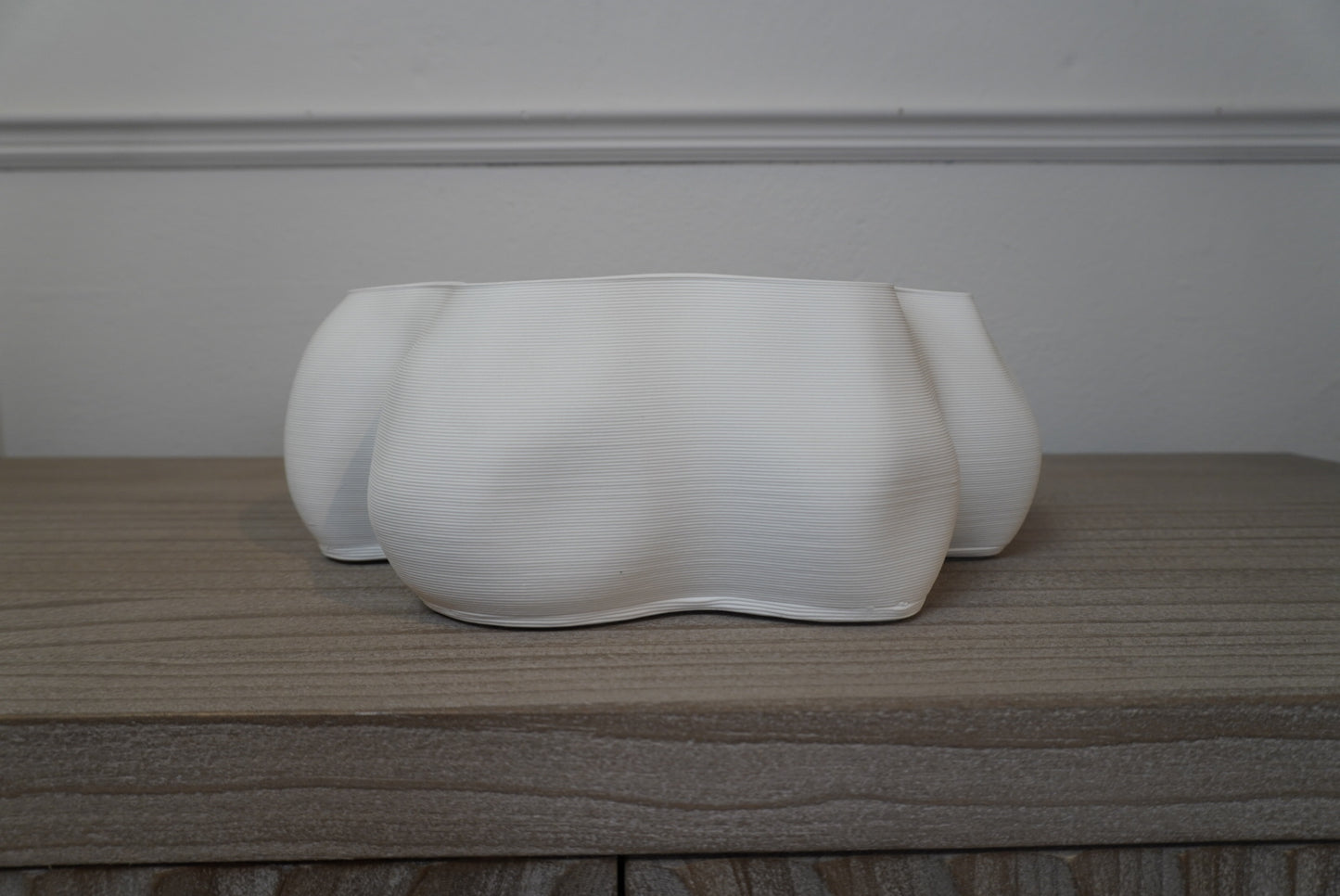 White Petal 3D Printed Bowl