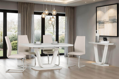 Barolo Putty Extending Dining Table