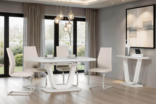 Barolo Putty Extending Dining Table